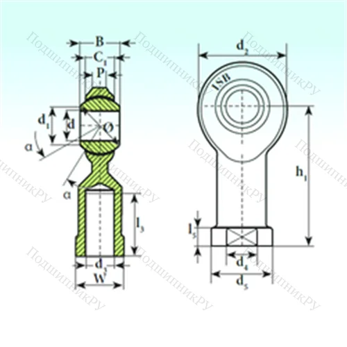 Подшипник скольжения сферический TSF.R 12.1