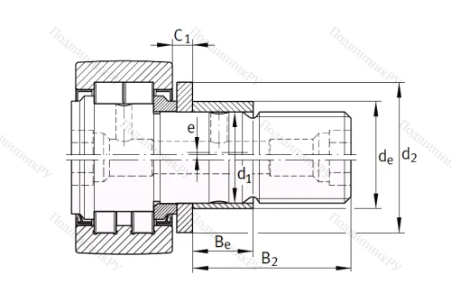 Подшипник PWKRE 52 2RS от производителя  INA