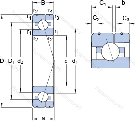 Подшипник 7018 ACE/P 4AL