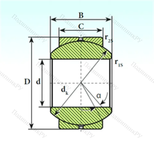 Подшипник скольжения сферический GE 5 SB