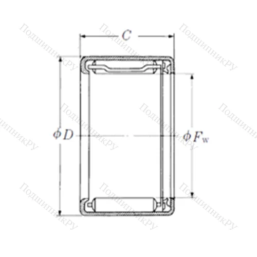 Подшипник игольчатый радиальный