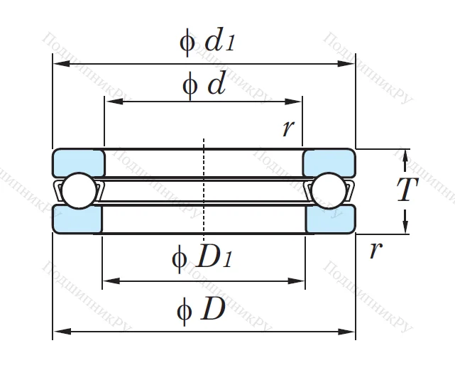 Упорный шариковый подшипник