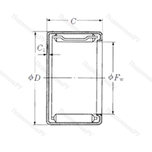 Подшипник игольчатый радиальный MFJL-1815