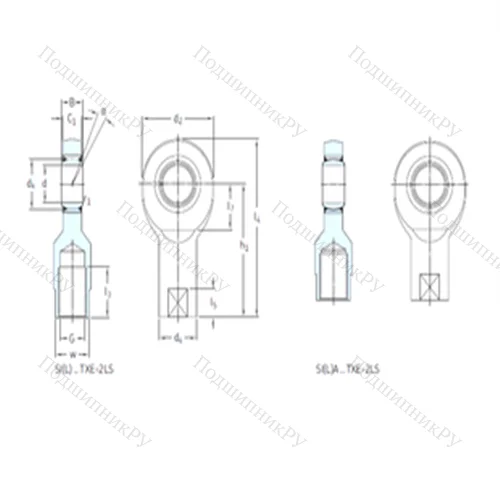 Подшипник скольжения сферический SILA 45TXE-2LS от производителя  SKF