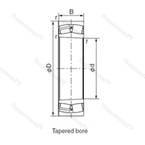 Подшипник роликовый радиальный 24024EX 1K 30