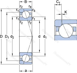 Подшипник 7034 CD/P 4AH 1