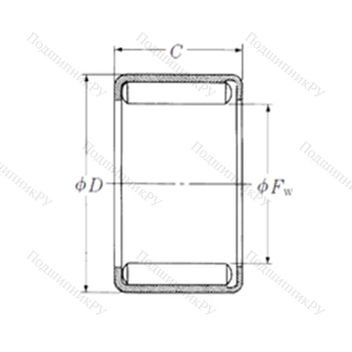 Подшипник игольчатый радиальный Y-124