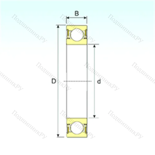 Подшипник шариковый радиальный 634-2RZ