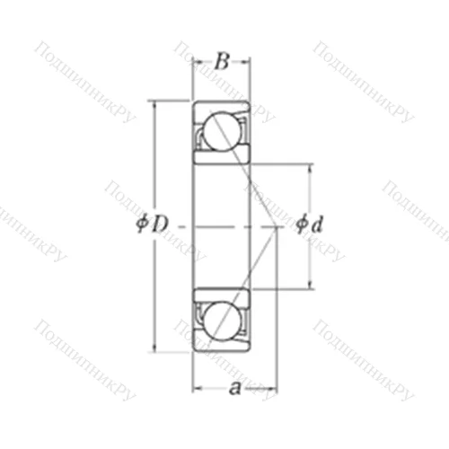 Подшипник шариковый радиально-упорный LJT 3.1/2