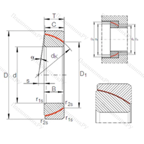 Подшипник скольжения сферический GE 65 SW
