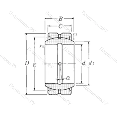 Подшипник скольжения сферический SA 1-45B