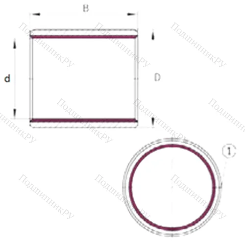 Подшипник скольжения EGB 13060-E 40