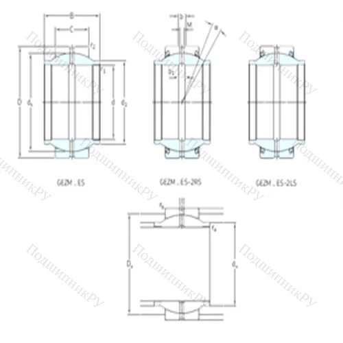 Подшипник скольжения сферический GEZM 600ES