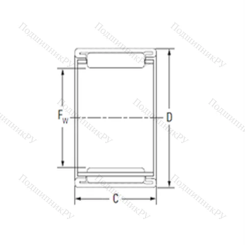 Подшипник игольчатый радиальный BTM 5020