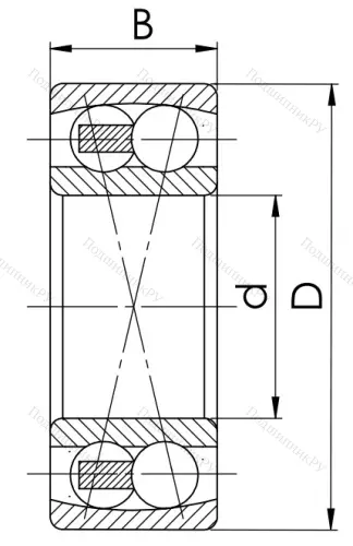 Двухрядный шариковый подшипник 1513 (2213) в Магнитогорске