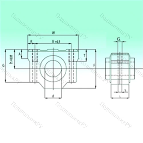 Подшипник шариковый линейный SCV 25 AS от производителя  NBS