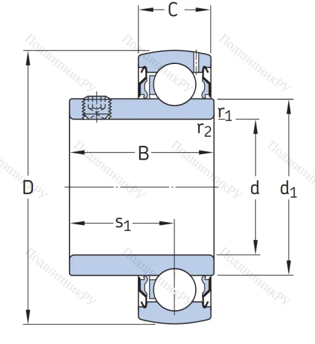 Корпусный подшипник YAT 204 в Магнитогорске