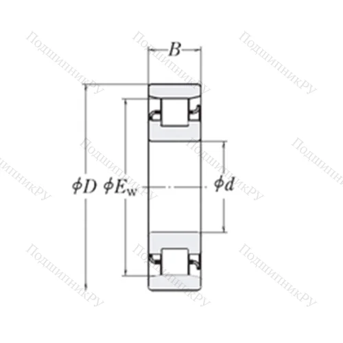 Подшипник роликовый радиальный LRJ 5.1/2