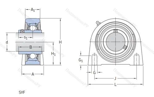 Подшипниковый узел SYF 40 TF в Магнитогорске