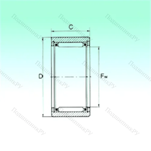 Подшипник игольчатый радиальный NK 7/12 TN