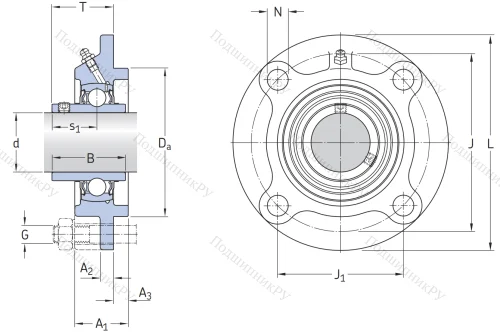 Подшипниковый корпус FYC 509 в Магнитогорске
