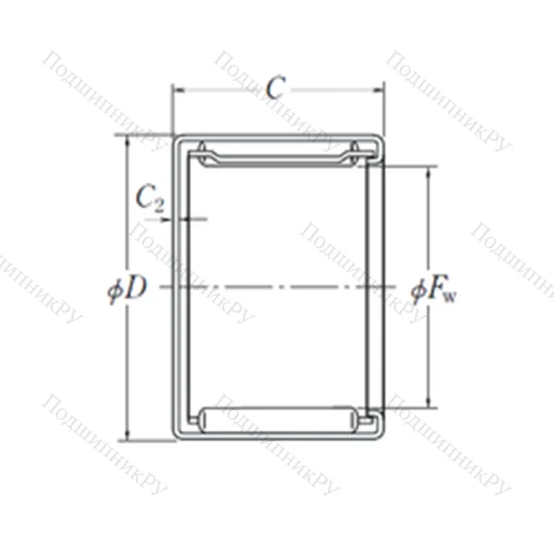 Подшипник игольчатый радиальный MFJH-1010