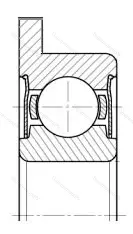 Подшипник  3880083 размер 3x7x3