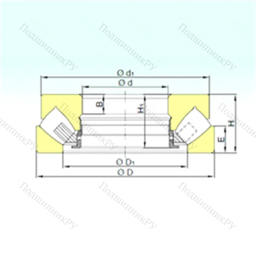 Подшипник роликовый упорно-радиальный 292/950 M от производителя  ISB
