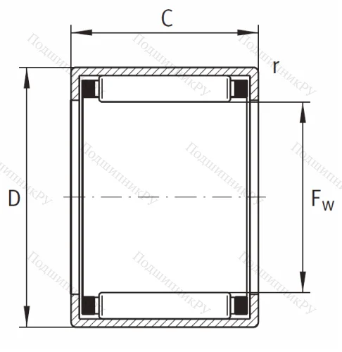 Игольчатый подшипник HK 1512 AS 1