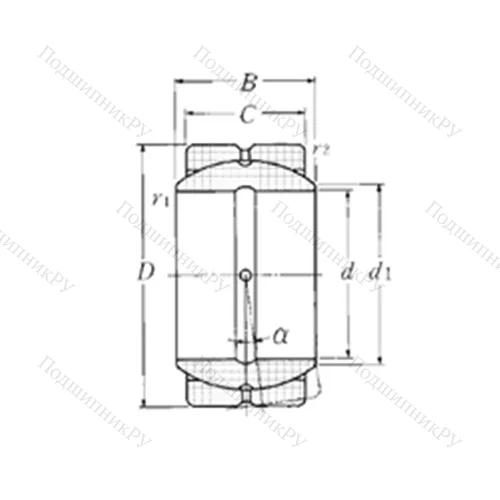 Подшипник скольжения сферический SA 4-60B