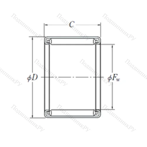 Подшипник игольчатый радиальный F-2820