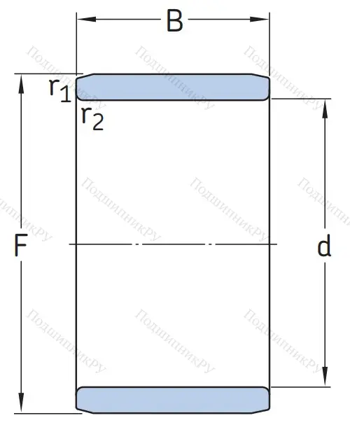 Игольчатый подшипник внутреннее кольцо IR 12x15x12.5