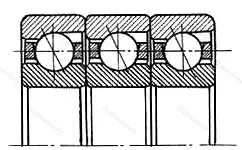 Подшипник 3x7322BEP/TT размер 110x240x150 от производителя  SKF