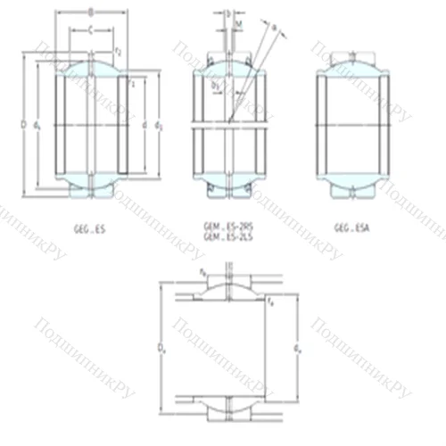 Подшипник скольжения сферический GEM 30ES-2LS