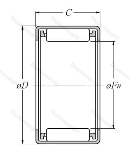 Игольчатый подшипник HK 0609 T 2