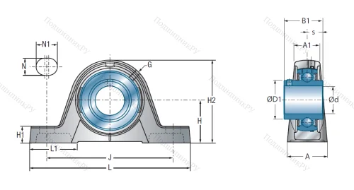 Подшипниковый узел UCPE 208 в Магнитогорске