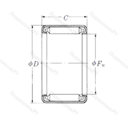Подшипник игольчатый радиальный F-79