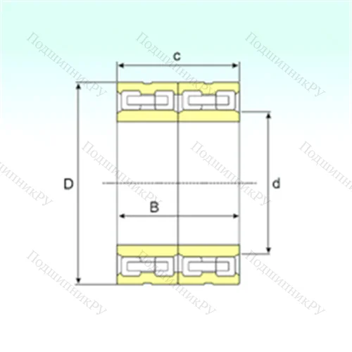Подшипник роликовый радиальный FCD 106156500 от производителя  ISB