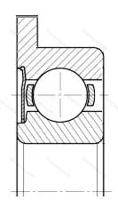 Подшипник  860300 размер 10x35x11 от производителя  ГПЗ-1