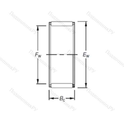 Подшипник игольчатый радиальный K 45X 59X 18H
