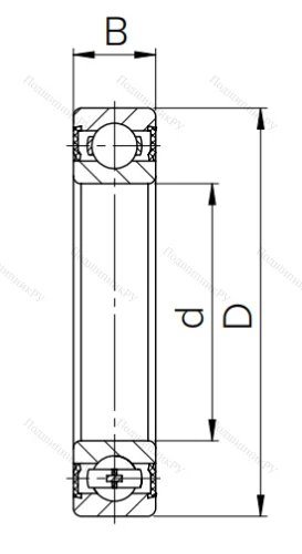 Шариковый однорядный подшипник 180213 (6213 2RS) в Магнитогорске