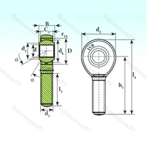 Подшипник скольжения сферический TSM 25 C