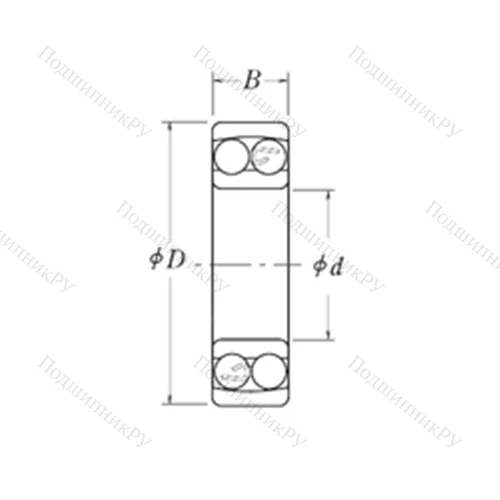 Подшипник шариковый радиальный самоцентрирующийся NMJ 3.3/4