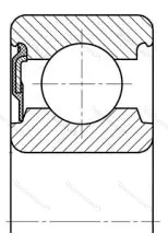 Подшипник  6202-RS (160202) размер 15x35x11 от производителя  SKF