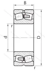 Модификация подшипника 2538/1060К1Х 