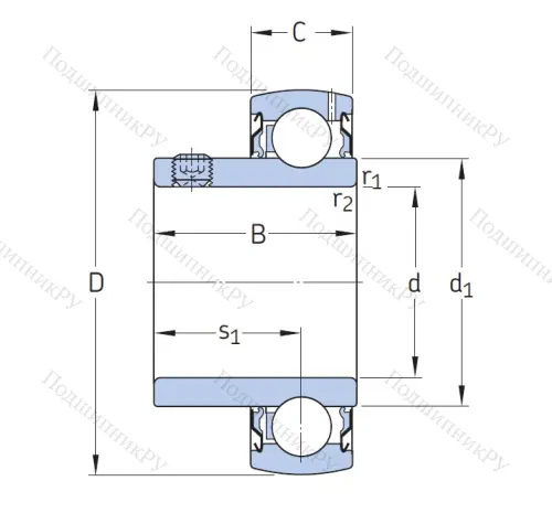 Корпусный подшипник YAT 205-100 в Магнитогорске