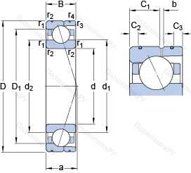Подшипник 7016 CD/P 4AL