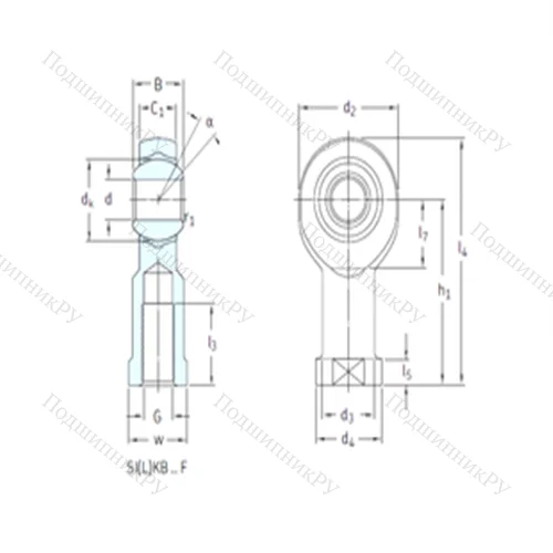 Подшипник скольжения сферический SILKB 6F