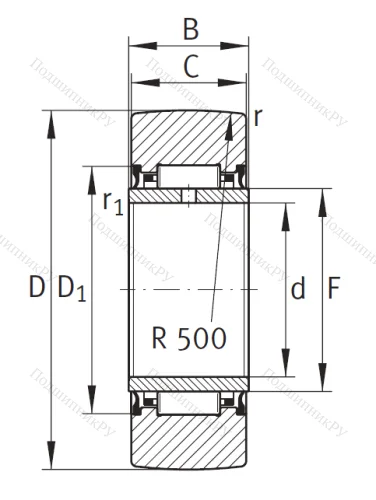 Подшипник NA 2206 2RSR от производителя  INA