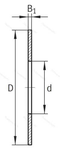 Игольчатый подшипник упорное кольцо AS 75100